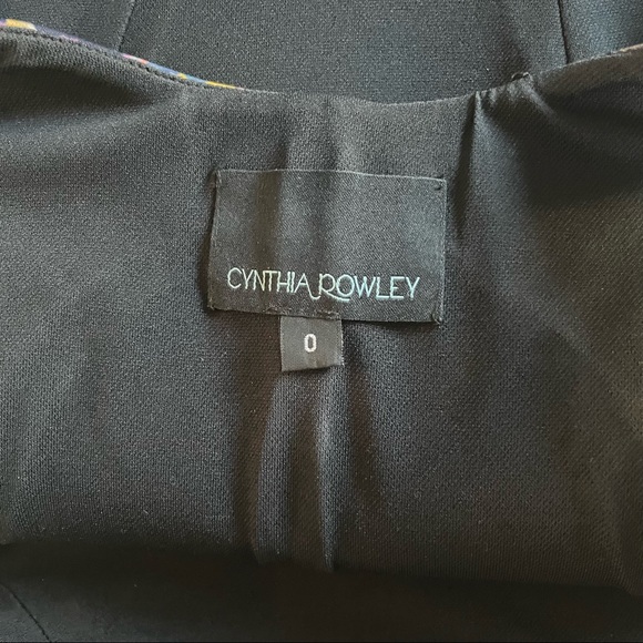 Cynthia Rowley Navy Confetti Print Open Back Dress Size 0 - Picture 10 of 11